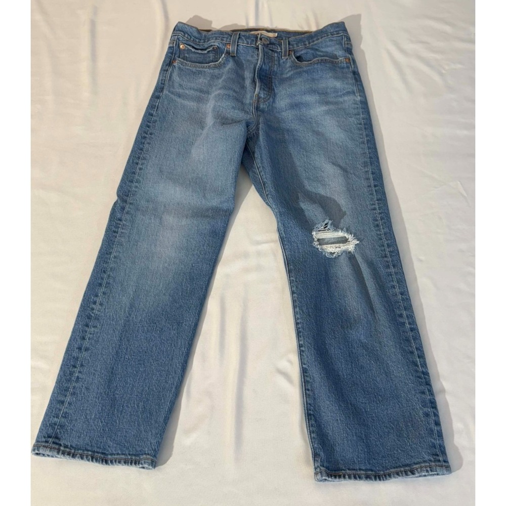 Levi's Premium women's wedgie straight jeans Blue "Jive Tone" Size 30 Good Cond!